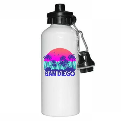 Tropical Retro San Diego Aluminum Water Bottle