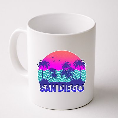 Tropical Retro San Diego Coffee Mug