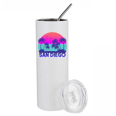 Tropical Retro San Diego Stainless Steel Tumbler