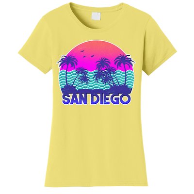 Tropical Retro San Diego Women's T-Shirt