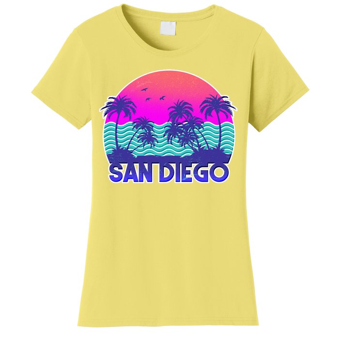 Tropical Retro San Diego Women's T-Shirt