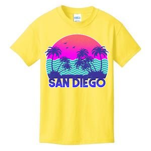 Tropical Retro San Diego Kids T-Shirt