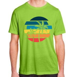 Tropical Retro Sun Adult ChromaSoft Performance T-Shirt