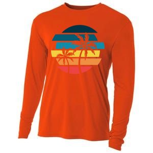 Tropical Retro Sun Cooling Performance Long Sleeve Crew