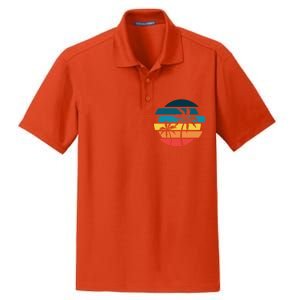 Tropical Retro Sun Dry Zone Grid Polo