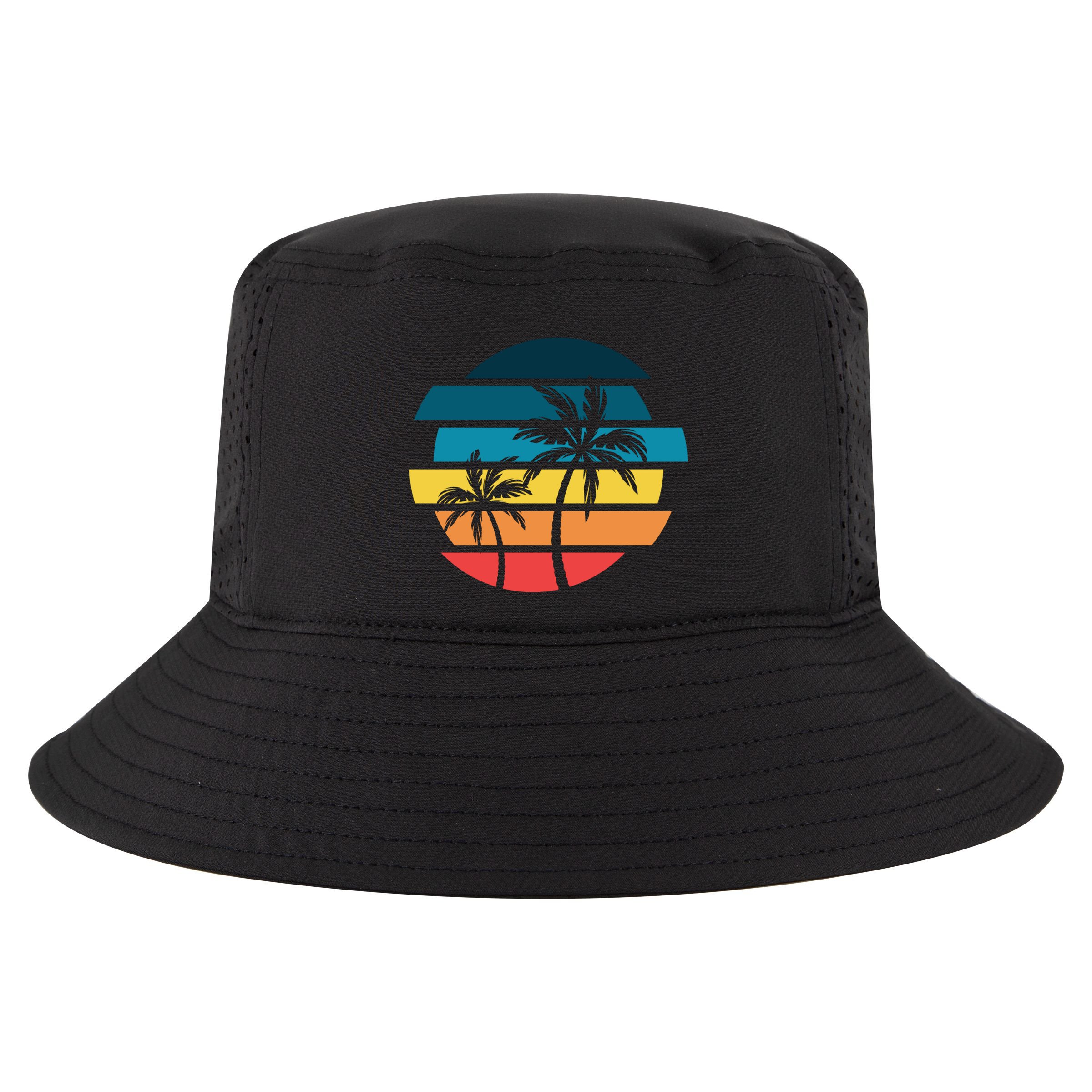 Tropical Retro Sun Cool Comfort Performance Bucket Hat