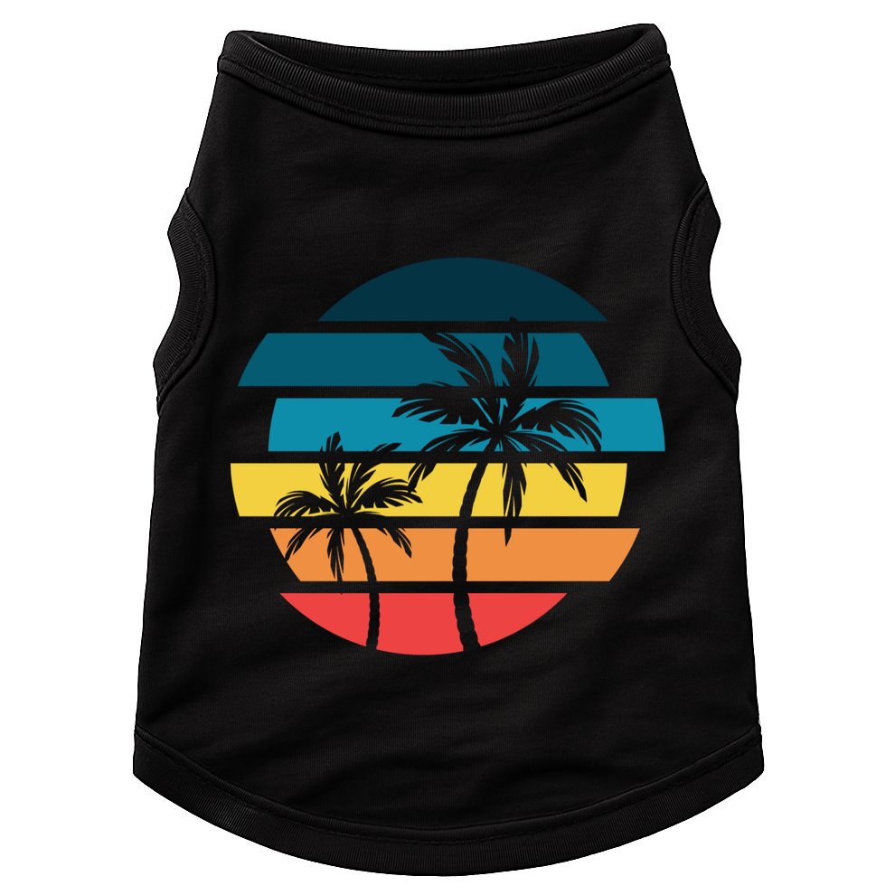 Tropical Retro Sun Doggie Tank