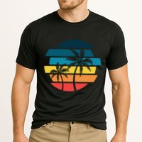 Tropical Retro Sun Cooling Performance Crew T-Shirt