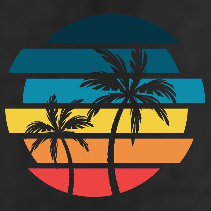 Tropical Retro Sun Adult Drive Performance Visor