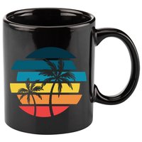 Tropical Retro Sun 11oz C Handle Ceramic Mug