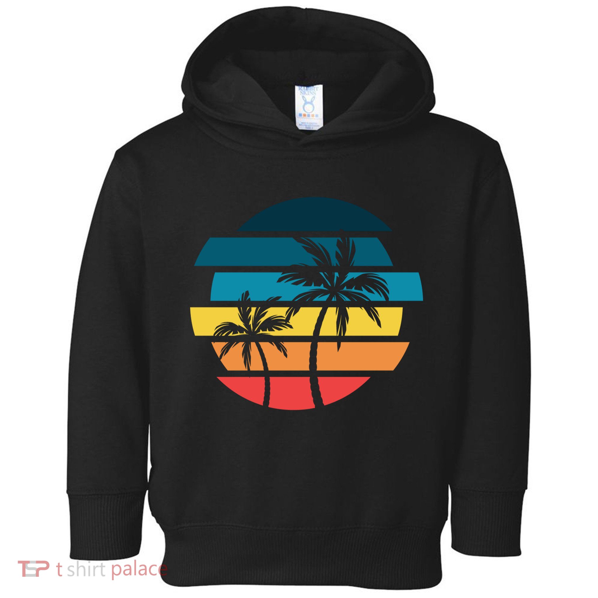 Tropical Retro Sun Toddler Hoodie