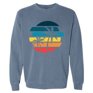 Tropical Retro Sun Garment-Dyed Sweatshirt