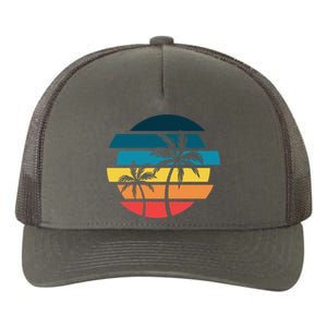 Tropical Retro Sun Yupoong Adult 5-Panel Trucker Hat