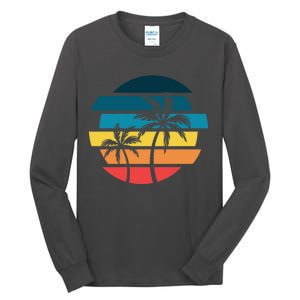 Tropical Retro Sun Tall Long Sleeve T-Shirt