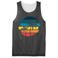 Tropical Retro Sun Mesh Reversible Basketball Jersey Tank