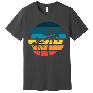 Tropical Retro Sun Premium T-Shirt