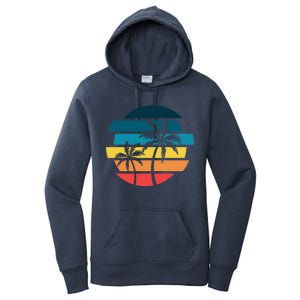 Tropical Retro Sun Women's Pullover Hoodie