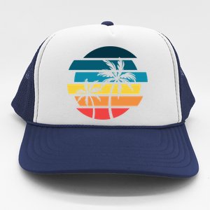 Tropical Retro Sun Trucker Hat