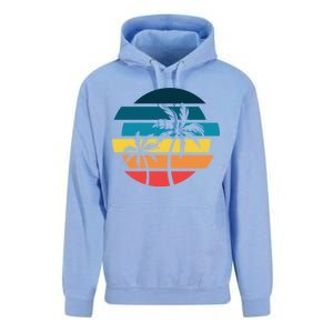 Tropical Retro Sun Unisex Surf Hoodie