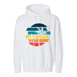 Tropical Retro Sun Garment-Dyed Fleece Hoodie