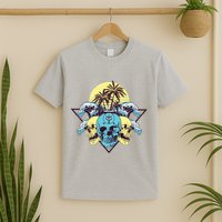 Tropical Skulls T-Shirt