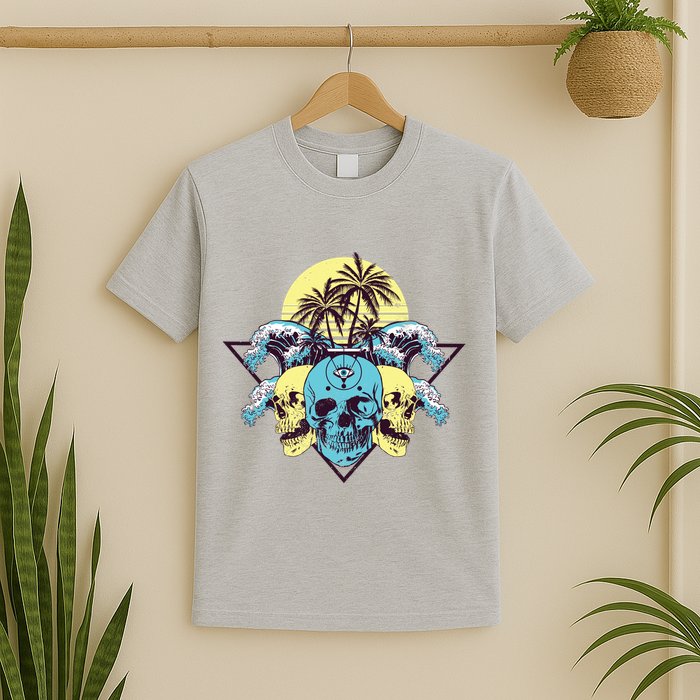 Tropical Skulls T-Shirt