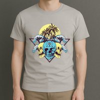 Tropical Skulls T-Shirt