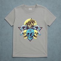 Tropical Skulls T-Shirt