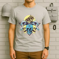 Tropical Skulls T-Shirt