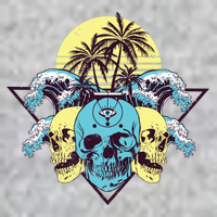Tropical Skulls T-Shirt