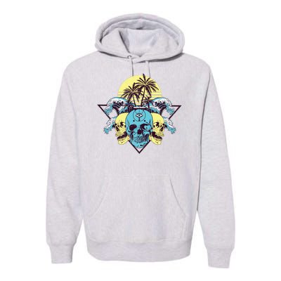 Tropical Skulls Premium Hoodie