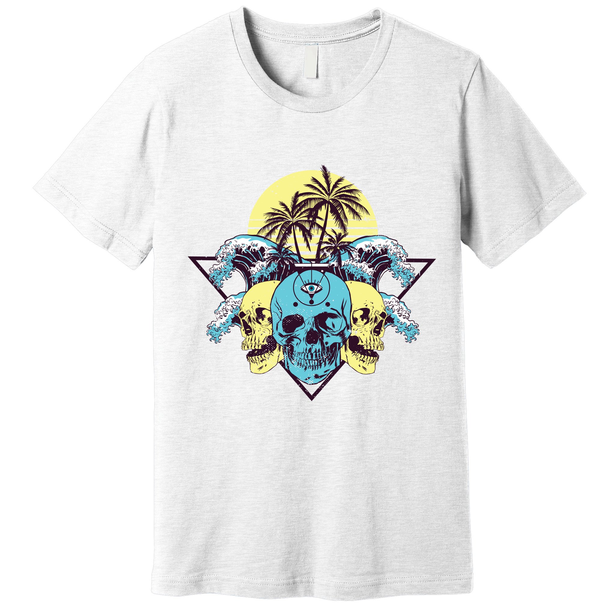 Tropical Skulls Premium T-Shirt