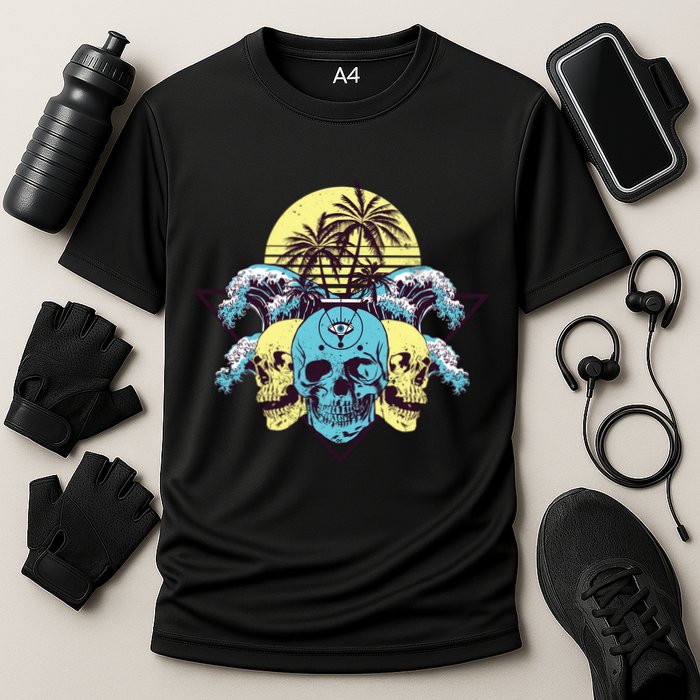 Tropical Skulls Performance Shirt
