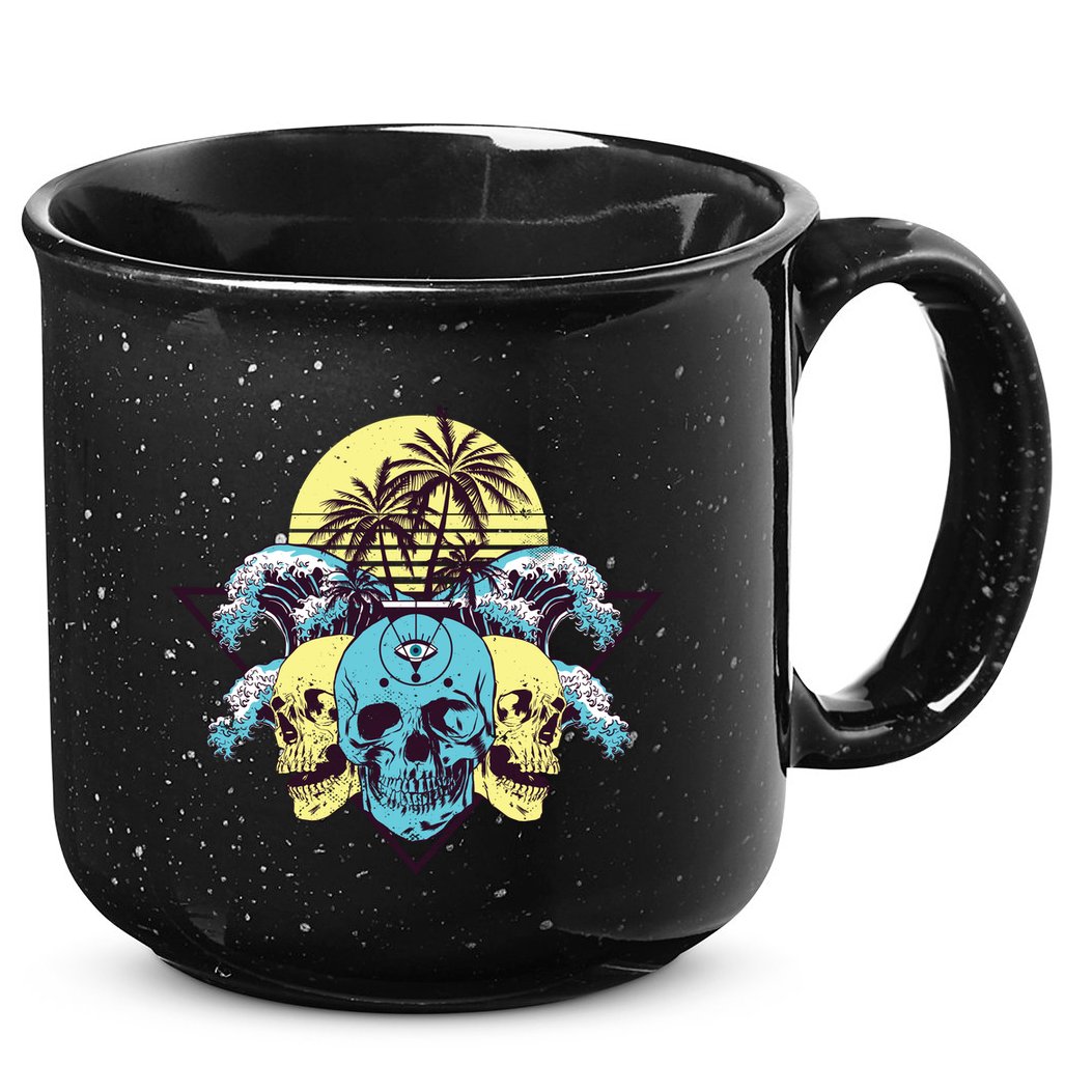 Tropical Skulls 15oz Campfire Ceramic Mug