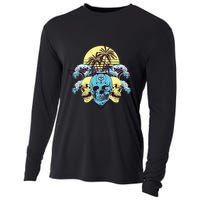 Tropical Skulls Cooling Performance Long Sleeve Crew