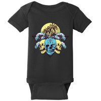 Tropical Skulls Baby Bodysuit