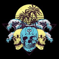 Tropical Skulls Baby Bodysuit