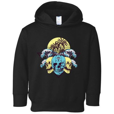 Tropical Skulls Toddler Hoodie