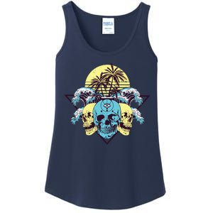 Tropical Skulls Ladies Essential Tank