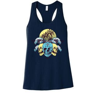 Tropical Skulls Women's Racerback Tank