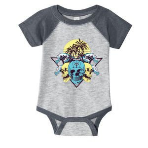 Tropical Skulls Infant Baby Jersey Bodysuit