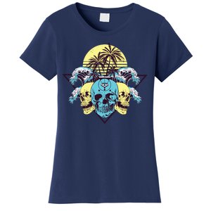 Tropical Skulls Women's T-Shirt