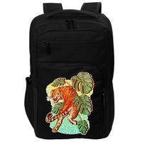 Tropical Tiger Tattoo Design Impact Tech Backpack