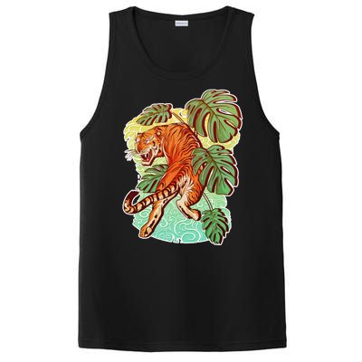 Tropical Tiger Tattoo Design PosiCharge Competitor Tank