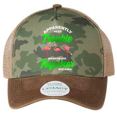 Trouble Flamingo When We Are Together Who Knew Legacy Tie Dye Trucker Hat