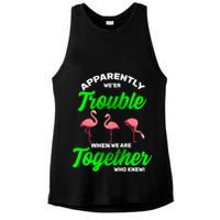 Trouble Flamingo When We Are Together Who Knew Ladies PosiCharge Tri-Blend Wicking Tank