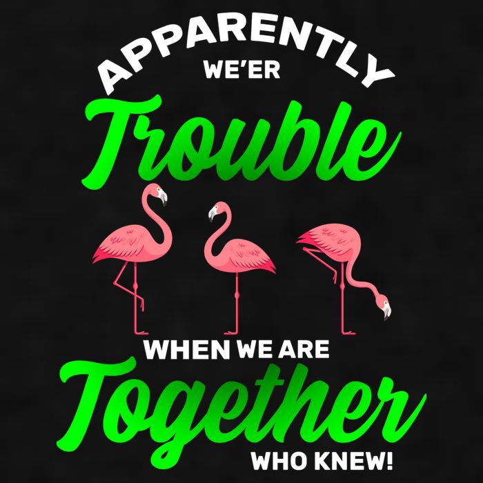 Trouble Flamingo When We Are Together Who Knew Ladies PosiCharge Tri-Blend Wicking Tank