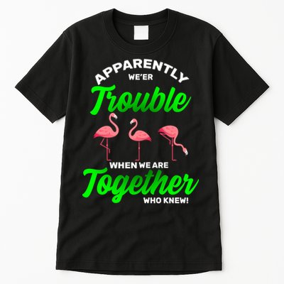 Trouble Flamingo When We Are Together Who Knew Tall T-Shirt