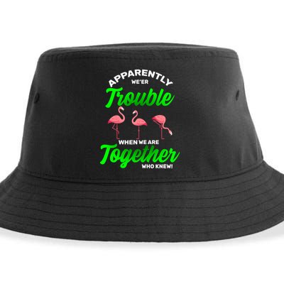 Trouble Flamingo When We Are Together Who Knew Sustainable Bucket Hat