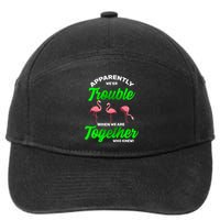 Trouble Flamingo When We Are Together Who Knew 7-Panel Snapback Hat